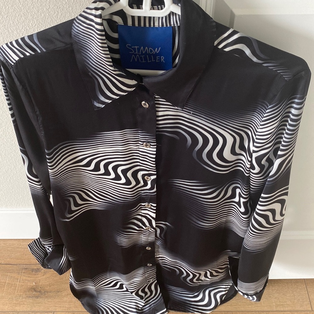 Simon Miller Black and White Woman’s blouse Size Medium